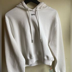 Women’s Brand New Off-White Cotton Hoodie